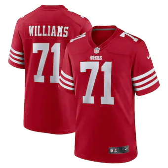 mens nike trent williams scarlet san francisco 49ers player